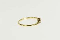 10K Yellow Gold Wavy Diamond Classic Wedding Band Ring