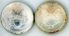 2 Different American Silver Eagles: 2001 & 2006