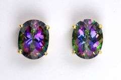 Pretty 14kMystic Topaz Earrings