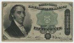 Seldom-seen 3rd Issue Fifty Cent Fractional Currency Note