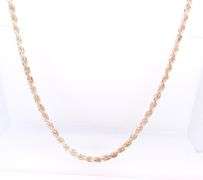 Italian 925 Sterling Silver Rope Chain Necklace