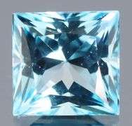 Vivid! 6.85ct radiant cut Swiss blue Topaz