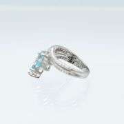 Gorgeous 4.25 Ctw Natural Swiss Blue Topaz Ring