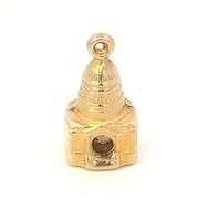 14K Yellow Gold Capitol Building Souvenir Washington DC Charm/Pendant