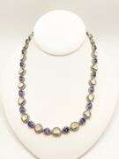 FANCY 16.0+CARAT TANZANITE & 5.0 CARAT DIAMOND NECKLACE