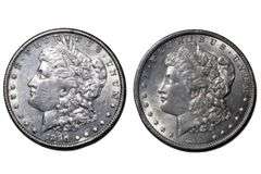 1890 & 91  Slider Morgan Silver Dollars From a Near Complete Set of Morgans