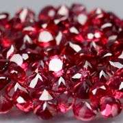 Ravishing 5.30ct cherry red Rhodolite Garnet set