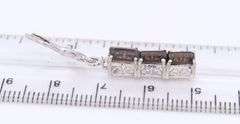 Sterling Silver Drop Smoky Quartz Earrings