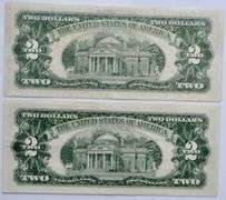 Choice Near Unc & Unc 1963 $2 Star US Notes
