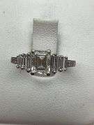 CERTIFIED PLATINUM AND DIAMOND RING