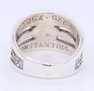 925 Sterling Silver and 18kt Konstatino Ring