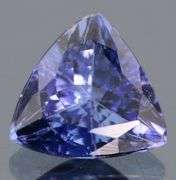 High grade 1.23ct trillion cut Tanzanite