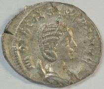 Original Otacillia Severa Roman Silver Piece, 244-249 AD