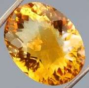 Big 17.38ct natural golden yellow Citrine
