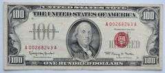 $100 Red Seal US Note
