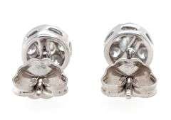 0.33ctw Diamond Cluster Stud Earrings in 14K