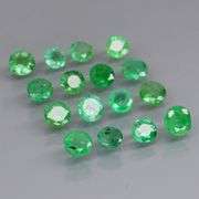 Vivid! Top green 2.51ct Colombian Emerald set