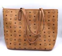 Preowned Medium MCM Viseto Shopper Tote