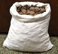 Bag Of 5,000 Wheat Cents From Estate