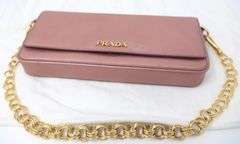 Preowned Authentic Designer Prada Saffiano Clutch Bag