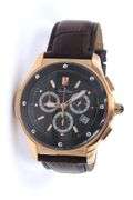 Lucien Picard Black Dial Chronograph Watch