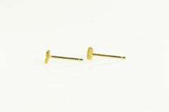 14K Yellow Gold Textured Nugget Cluster Vintage Stud Earrings