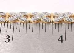 Vermeil X Link Bracelet In Sterling Silver