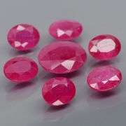 Rare heated only 6.44ct Ruby set from Mozambique