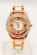 Gorgeous Ceramic and Gemstone Geneva Watch