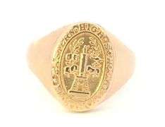 10K Yellow Gold Eastern High School Baltimore Vintage Class Ring