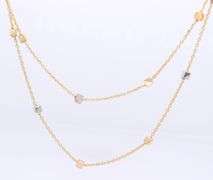 Favorite 18kt Yellow Gold Multi Cube Layered Necklace