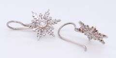 Sterling Silver Snow Flakes Earrings