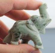 Majestic 303.16ct Jade elephant carving