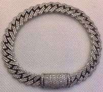 GORGEOUS 14K ICY WHITE GOLD MIAMI CUBAN LINK DIAMOND BRACELET
