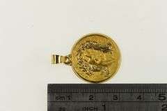 14K Yellow Gold Jesus Christ Crown of Thorns Christian Charm/Pendant