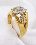 Flashy Diamond Cluster Ring