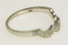 14K White Gold 1/3 Ctw Diamond Scalloped Wedding Band Ring