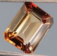 Lavish 5.62ct emerald cut Imperial Topaz
