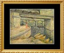 Rare Vintage Vincent Van Gogh, The Aniesres River