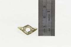 14K Yellow Gold 5.0mm Art Deco Ornate Engagement Setting Ring