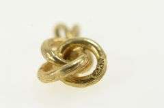 14K Yellow Gold Trinity Knot Vintage Classic Symbol Pendant