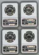 4 Diff. NGC PF67 Franklin Half Dollars: 1957, 58, 59, & 1960.