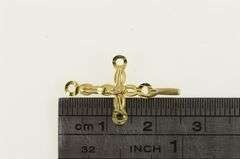 14K Yellow Gold Crucifix Cross Jesus Christian Faith Charm/Pendant