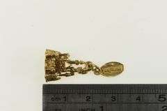 14K Yellow Gold Disneyland Ornate Magic Castle Souvenir Charm/Pendant