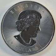 Pristine-perfect 2015 Canada 'Super Leaf' 1 1/2 oz pure .9999 silver