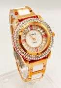 Gorgeous Ceramic and Gemstone Geneva Watch