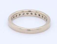 Dazzling White Gold 12 Stone Round Brilliant Cut Diamond Band