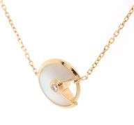 Cartier Amulette De Cartier Mother of Pearl and Diamond Bracelet in 18K W/Pouch and Paper