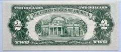 PMG $2 1953A Legal Tender Note/Red Seal Star Note/CAU 58 EPQ
