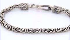 925 Sterling Silver Byzantine Bracelet